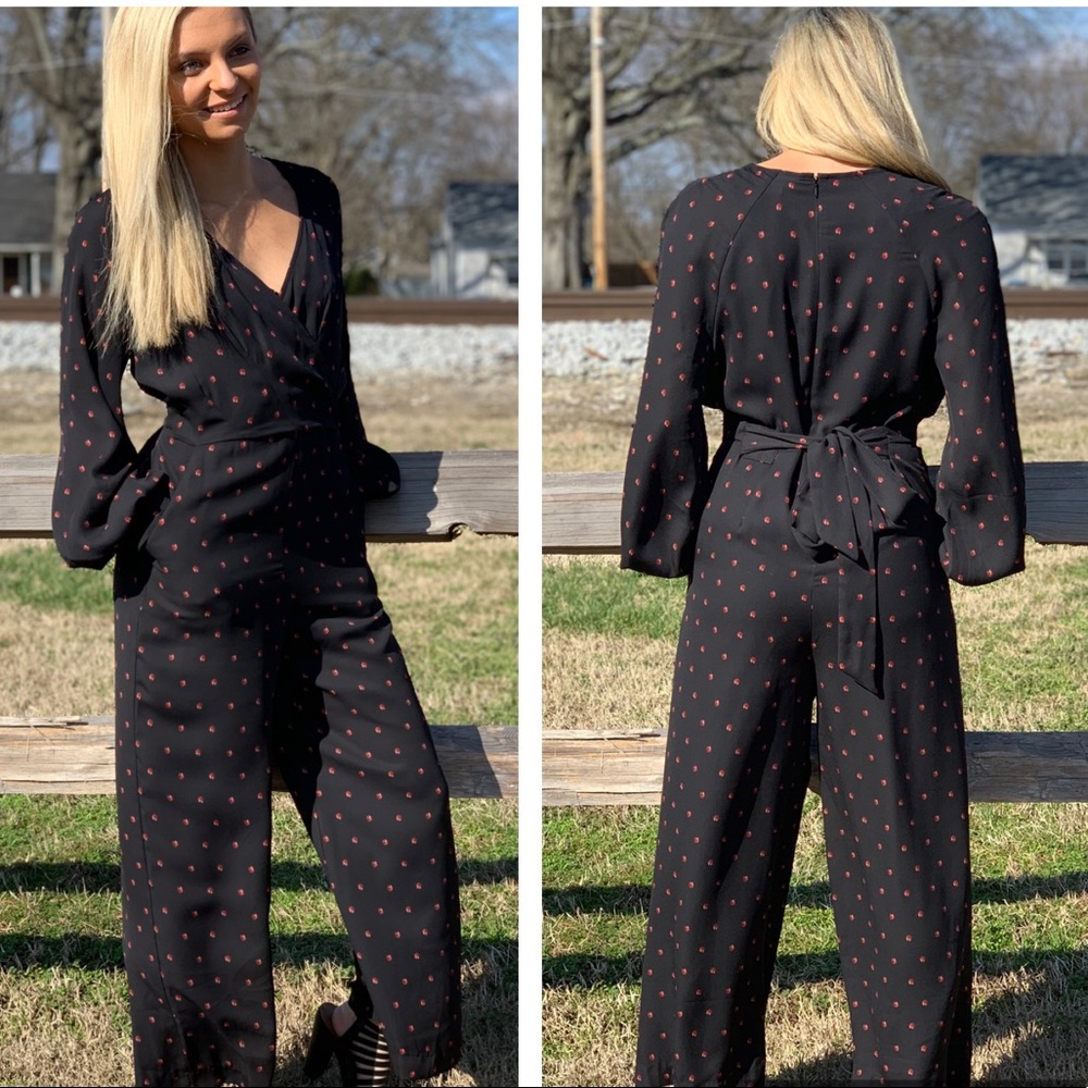 MAISON JULES Wide-Leg Jumpsuit Printed Ladybug 2
